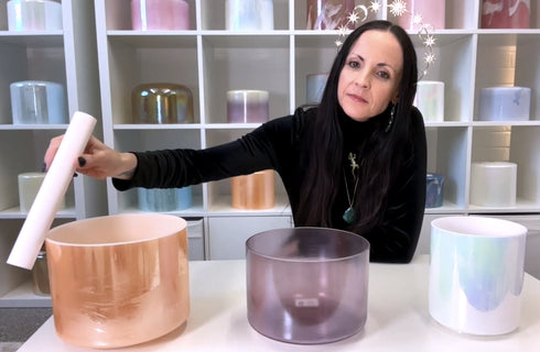 3 Bowl Harmony Alchemy™ Crystal Tones Singing Bowl - 'Peace + Joy Energy'